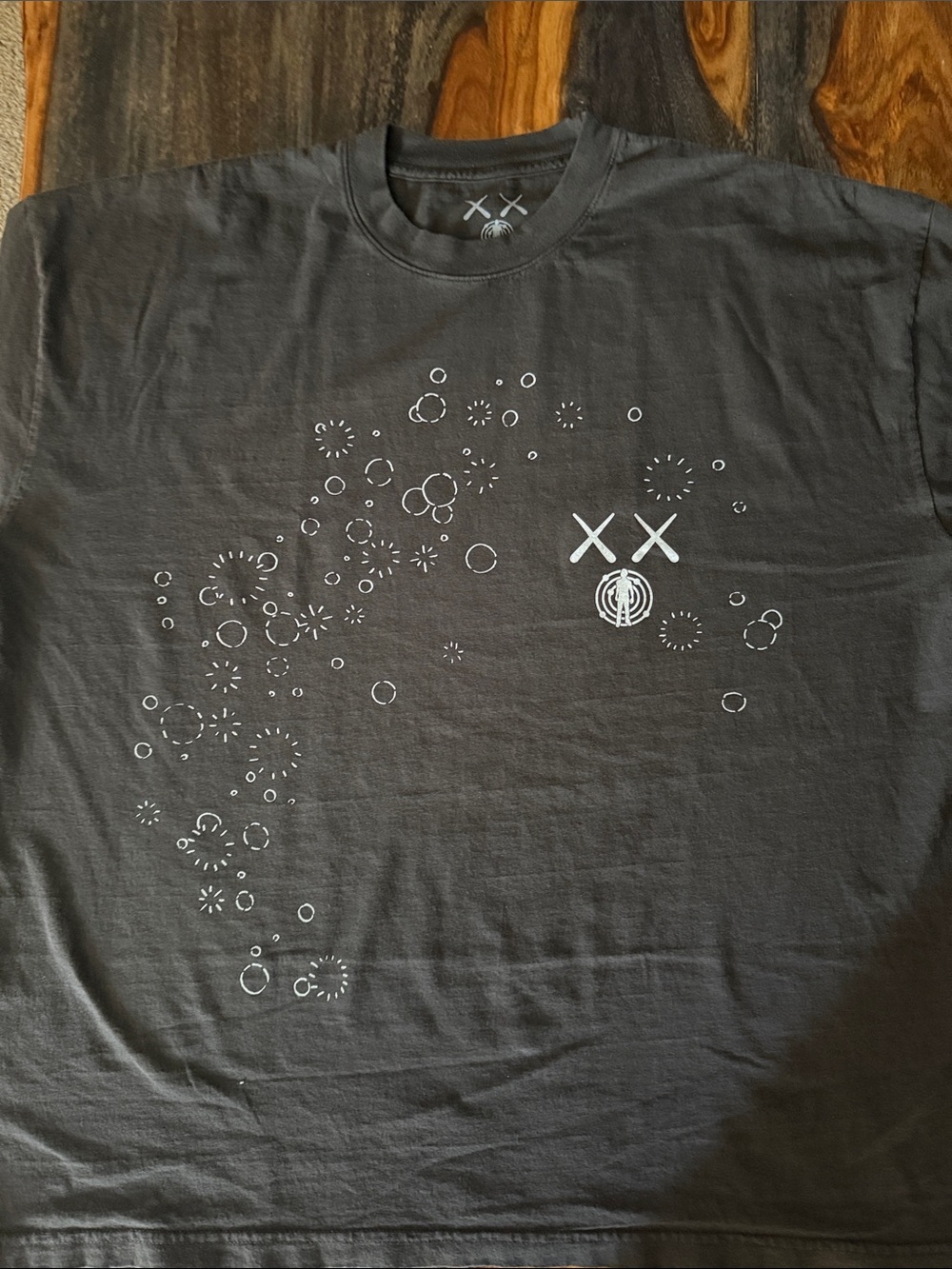 Kaws Kid Cudi moon man glow in the dark tee